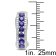 2 CT TGW Created Blue Sapphire Earrings in Sterling Silver