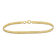 3MM Herringbone Bracelet in 18K Yellow Gold Over Sterling Silver
