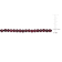 13 CT TGW Purple Garnet Beaded Necklace in Sterling Silver Clasp