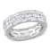 4 5/8 CT DEW Created Moissanite Triple Band Ring in Sterling Silver