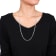 3.8mm Figaro Chain Necklace in Sterling Silver, 24 in