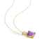 5 CT TGW Amethyst and White Topaz Pendant with Chain in Yellow Plated
Sterling Silver