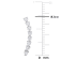 2/5 CT TW Diamond Curved Line Earrings in 14K White Gold