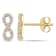 1/10 CT TW Diamond Infinity Earrings in 10k Yellow Gold