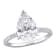 3 1/6 CT TW Lab-Grown Diamond Engagement Ring in 14K White Gold