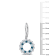 2 CT TGW Sky Blue, London Blue and White Topaz Open Circle Drop Earrings
in Sterling Silver