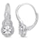 0.25ctw Diamond Twist Leverback Earrings in Sterling Silver