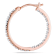1/4 CT TW Diamond Inside Outside Hoop Earrings in Rose Gold Over
Sterling Silver
