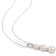 6-8.5MM Freshwater Cultured Pearl and Diamond Drop Pendant with Chain in
Sterling Silver