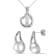 9-9.5MM Freshwater Cultured Pearl & 1/10 CT TW Diamond Earrings and
Pendant Set in Sterling Silver