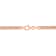 4.4MM Curb Link Chain Bracelet in 18K Rose Gold Over Sterling Silver