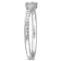Diamond Accent Double Heart Promise Ring in Sterling Silver