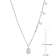 1/5 CT TW Diamond Dangle Necklace in 14K White Gold