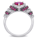 1 3/4 CT TGW Created Ruby and Created White Sapphire Heart Ring in
Sterling Silver