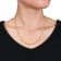 3.8MM Figaro Chain Necklace in Yellow Plated Sterling Silver