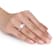 8.5-9MM Freshwater Cultured Pearl and 1 2/5 CT TGW Multi Gem Ring in
Rose Plated Sterling Silver