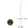 Black Diamond Accent Circle Men's Stud Earrings in 18K Yellow Gold Over
Sterling Silver