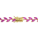 29 1/2 CT TGW Created Pink Sapphire Leaf Necklace in Yellow Plated
Sterling Silver