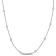 10 CT TGW Cubic Zirconia Station Necklace in Sterling Silver