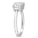 2 CT TGW Created Moissanite 2-Stone Ring in Sterling Silver