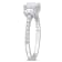 1 1/4 CT DEW Created Moissanite 3-Stone Ring in Sterling Silver