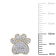 1/5 CT TDW Diamond Dog Paw Stud Earrings in 10k Yellow Gold