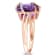 6 CT TGW Amethyst and Diamon Accent Wrapped Ring in Rose Plated Sterling Silver
