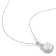 2 1/6 CT TGW Opal and White Topaz Halo Pendant With Chain in Sterling Silver