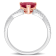 1 3/4 CT TGW Ruby and 1/4 CT TW Diamond Heart Infinity Ring in 14K
2-Tone White and Rose Gold