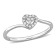 Diamond Accent Heart Promise Ring in Sterling Silver