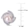 9.5-10MM Cultured Pearl and 2 1/8 ctw Cubic Zirconia Stud Earrings in
Sterling Silver