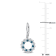 2 CT TGW Sky Blue, London Blue and White Topaz Open Circle Drop Earrings
in Sterling Silver