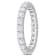 2 1/3 CT TGW Lab Grown Diamond Eternity Band in 14K White Gold- Size 9