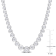 4 5/8 CT DEW Created Moissanite Semi-Tennis Necklace in Sterling Silver