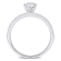 1 1/6 CT TW Lab-Grown Diamond Engagement Ring in 14K White Gold