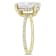 4-7/8 CT DEW Created Moissanite Engagement Ring in 10K Yellow Gold