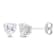 1 4/5 CT TGW Heart Shape Created White Sapphire Stud Earrings in
Sterling Silver