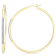 1/6 CT TW Diamond Hoop Earrings in Yellow Gold Over Sterling Silver