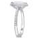 1 1/2 CT TGW Lab Grown Diamond with Tsavorite Accent Halo Engagement
Ring in 14K White Gold