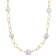 14-15 MM Freshwater Cultured Pearl Oval Link Necklace in 18K Yellow Gold
Over Sterling Silver