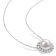 9.5-10MM Freshwater Cultured Pearl and Created Sapphire Earrings &
Pendant Set in Sterling Silver