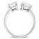2 CT TGW Lab Grown Diamond 2-Stone Engagement Ring in 14K White Gold