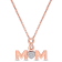 Diamond Accent "MOM"  Pendant with Chain in 18K Rose Gold Over
Sterling Silver