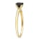 1/2 ct Black Diamond Solitaire Engagement Ring in 10K Yellow Gold