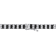 7 3/5 CT TGW Black Spinel and Created White Sapphire Tennis Bracelet in
Sterling Silver