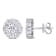 2 5/8 CT TW Diamond Composite Stud Earrings in 14k White Gold