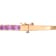 6ctw Oval-Cut Amethyst Bangle in 18K Rose Gold Over Sterling Silver
