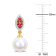 8MM Freshwater Cultured Pearl, 1/6 CT TGW Ruby, 1/7 CT TW Diamond
Earrings in 14K Yellow Gold