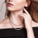 8 7/8ctw Lab-Grown Diamond Double Strand Necklace in 14K White Gold