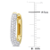 1 1/5 CT TW Diamond Hoop Earrings in 14K Yellow Gold